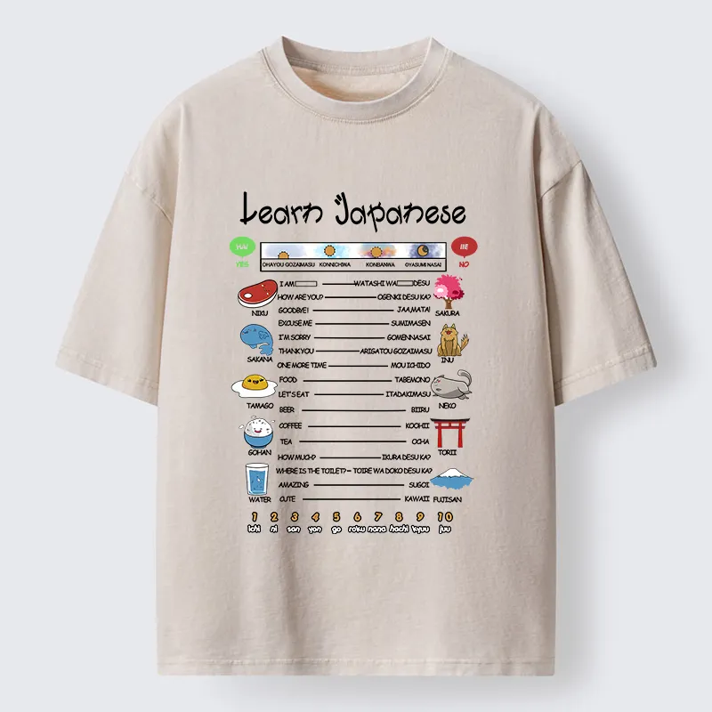 Tokyo-Tiger Japanese Culture Catalog Washed T-Shirt