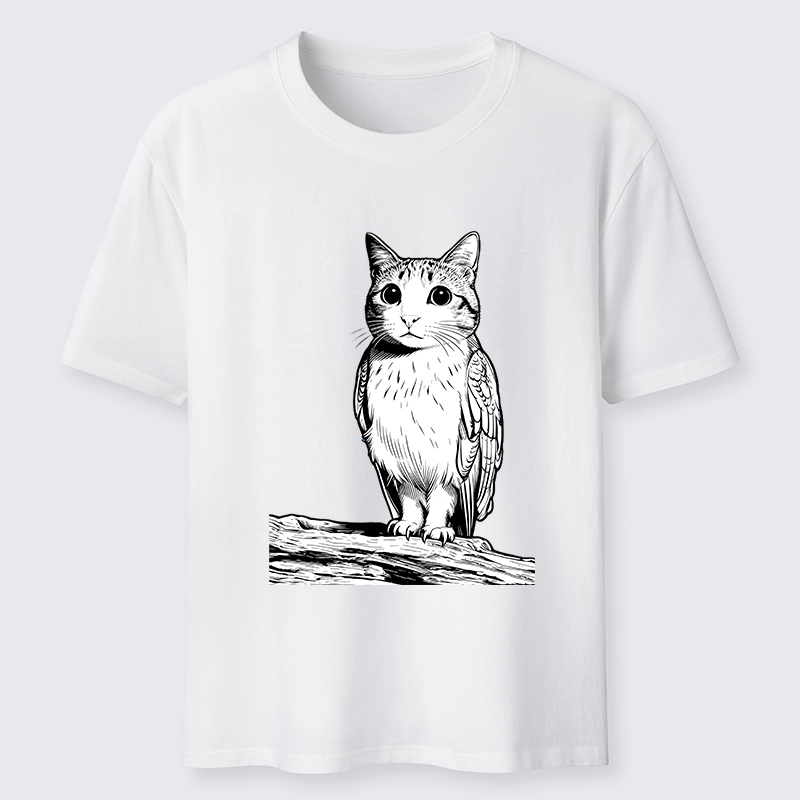 Tokyo-Tiger Funny Cat Owl Fusion Art Classic T-Shirt