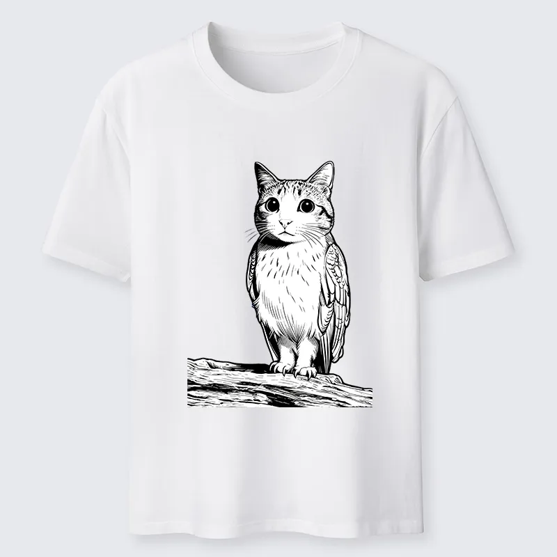 Tokyo-Tiger Funny Cat Owl Fusion Art Classic T-Shirt