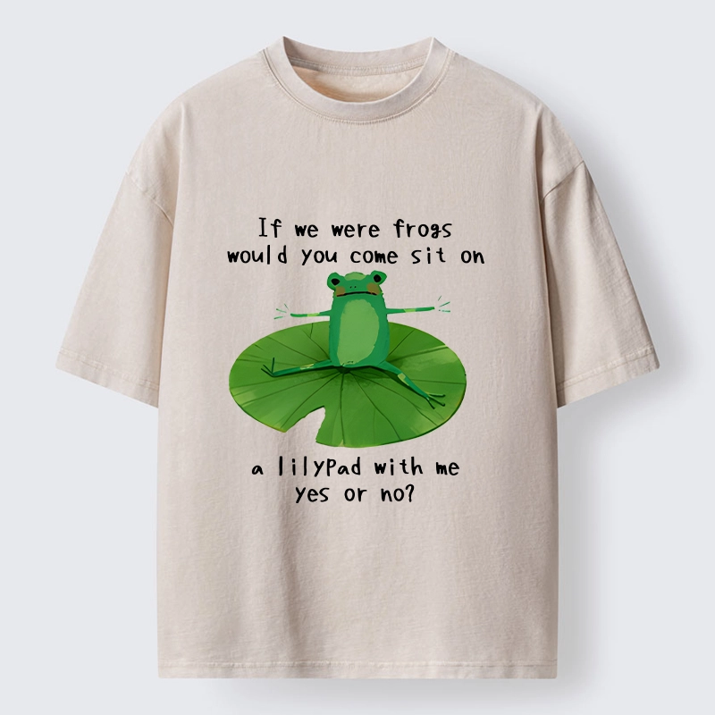 Tokyo-Tiger Frog Sit With Me Washed T-Shirt
