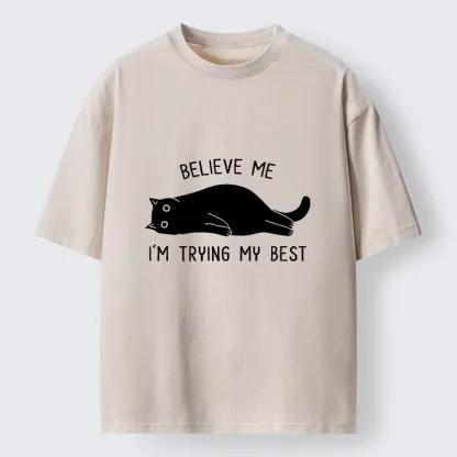 Tokyo-Tiger When Life Is Hard Nap First Washed T-Shirt