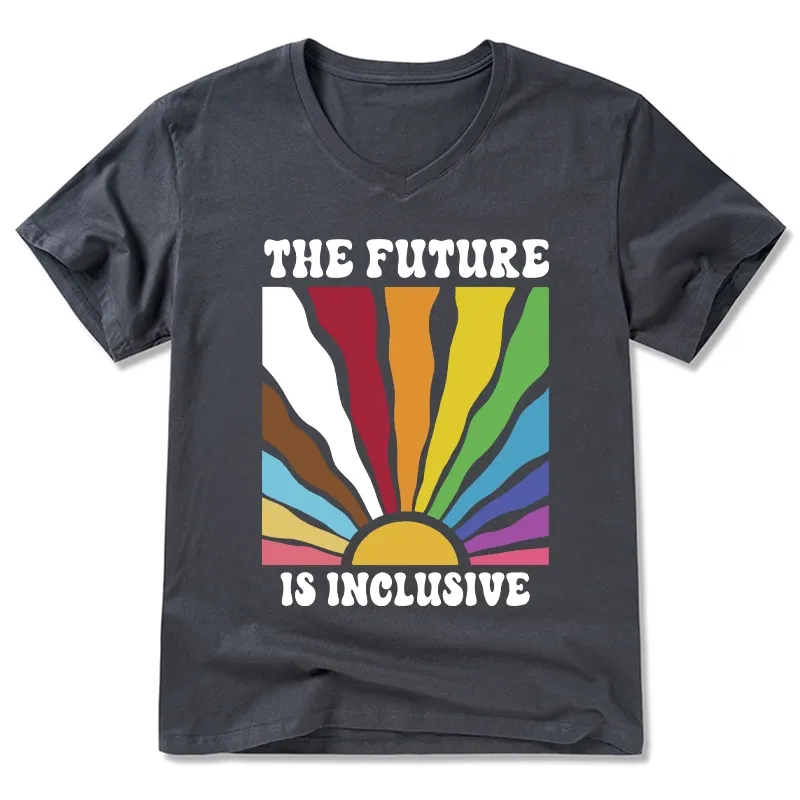 Tokyo-Tiger Pride Future Is Inclusive V-Neck Classic T-Shirt