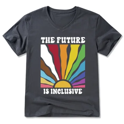 Tokyo-Tiger Pride Future Is Inclusive V-Neck Classic T-Shirt