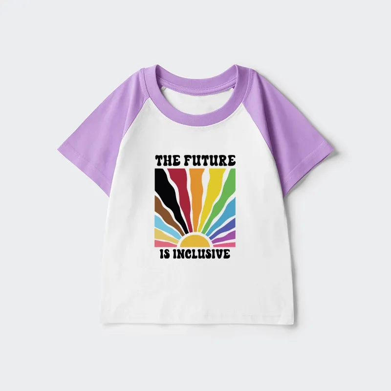 Tokyo-Tiger Pride Future Is Inclusive Kids Raglan T-shirt