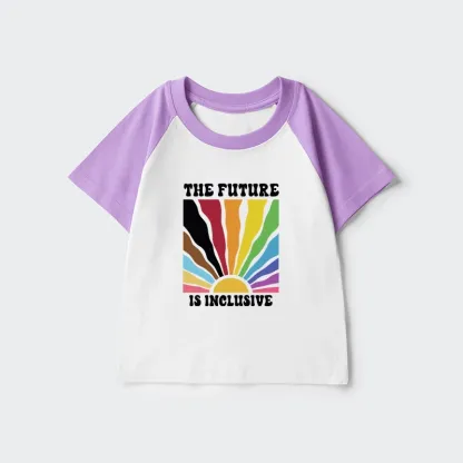 Tokyo-Tiger Pride Future Is Inclusive Kids Raglan T-shirt