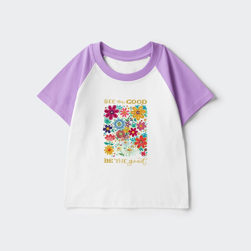 Tokyo-Tiger Flower：See The Good Be The Good Kids Raglan T-shirt