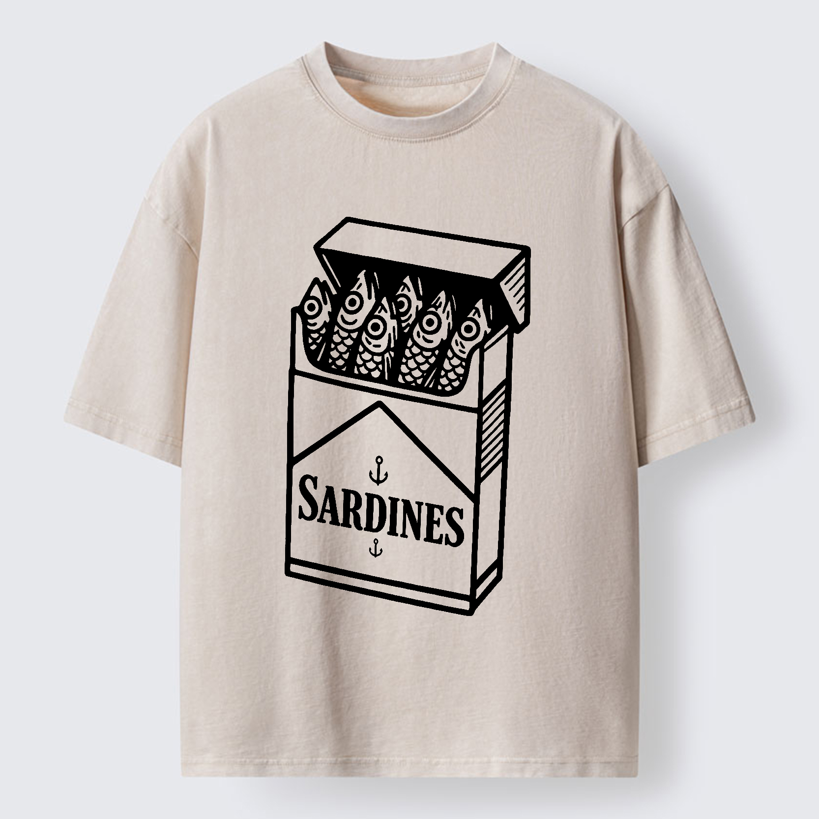 Tokyo-Tiger Deep Snack Washed T-Shirt