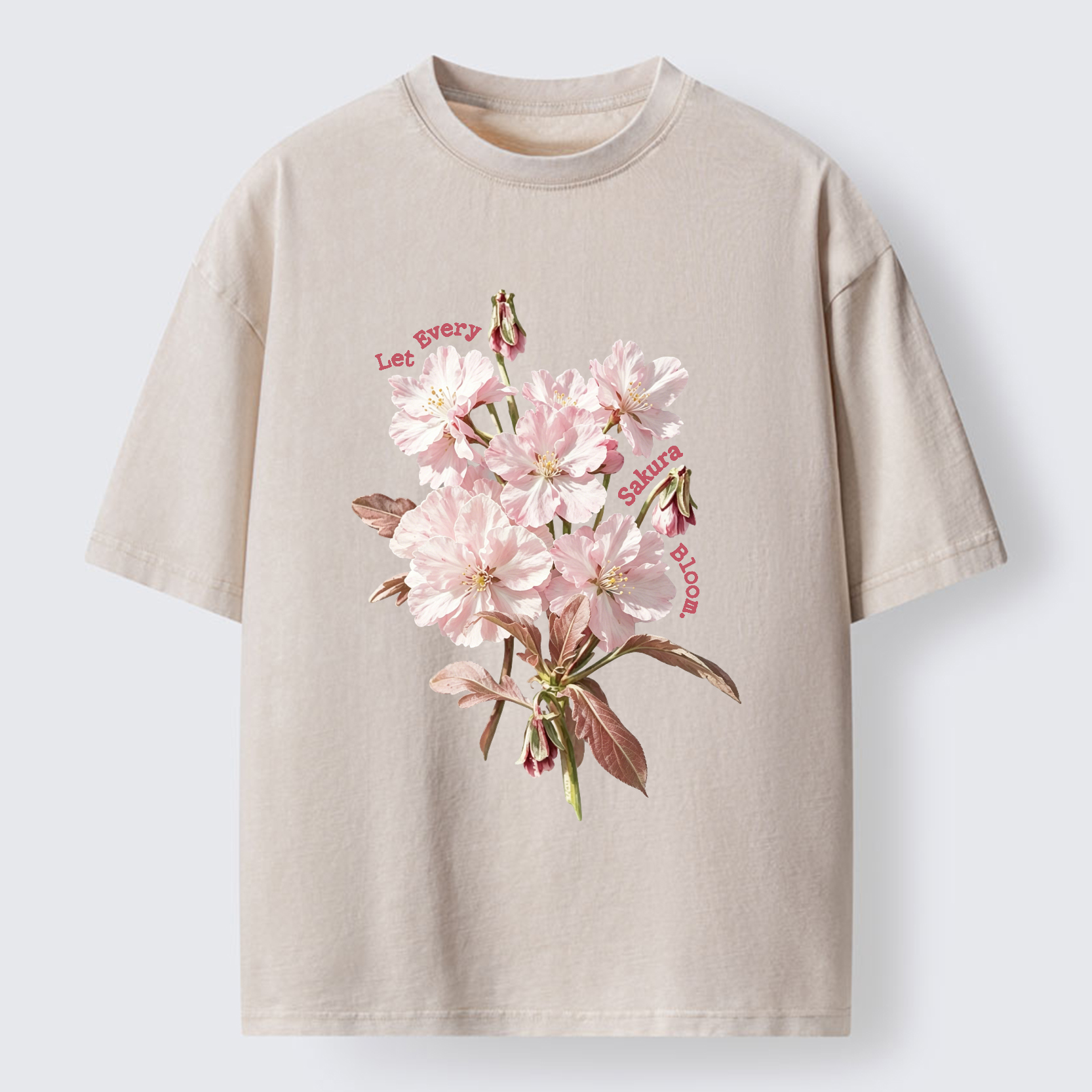 Tokyo-Tiger Let Every Sakura Bloom Washed T-Shirt