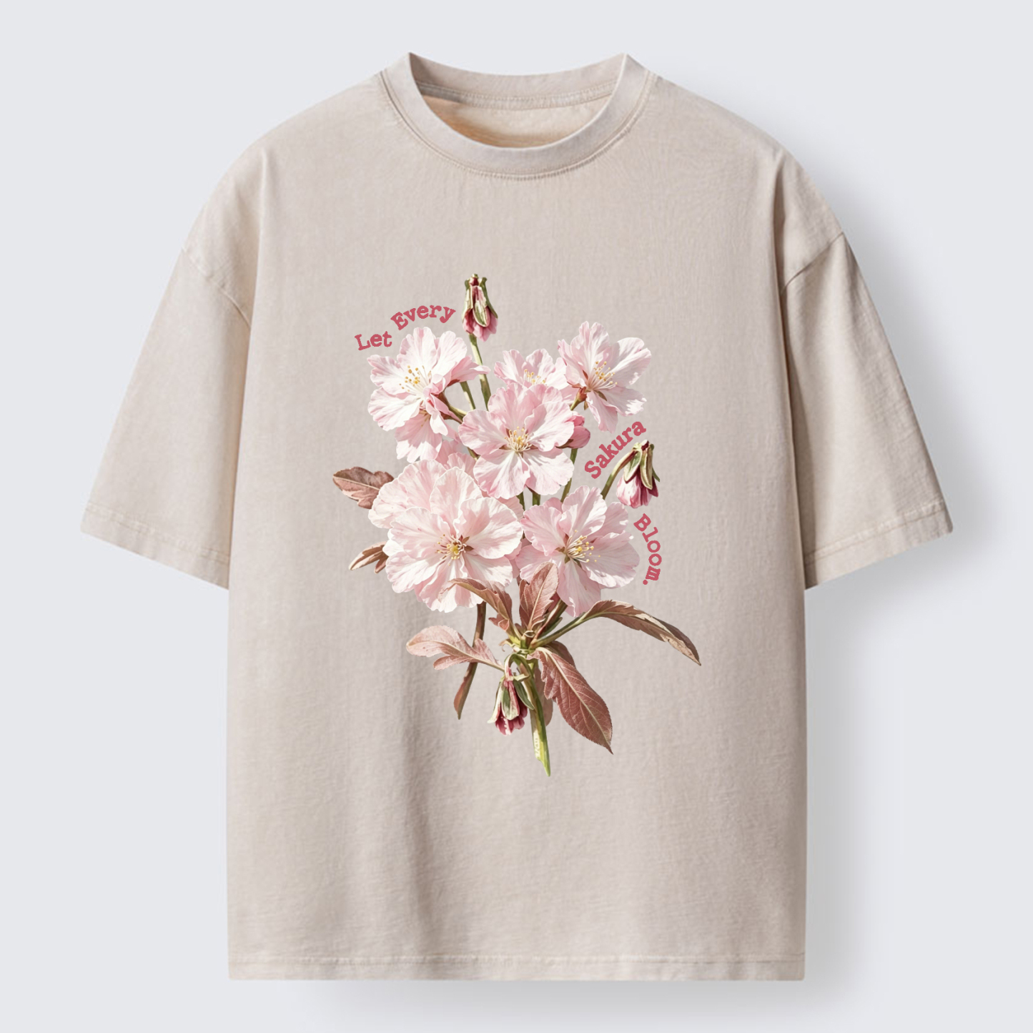 Tokyo-Tiger Let Every Sakura Bloom Washed T-Shirt