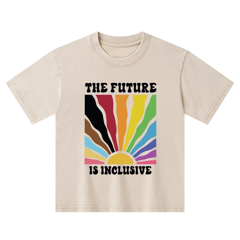 Tokyo-Tiger Pride Future Is Inclusive Kids Washed T-Shirt