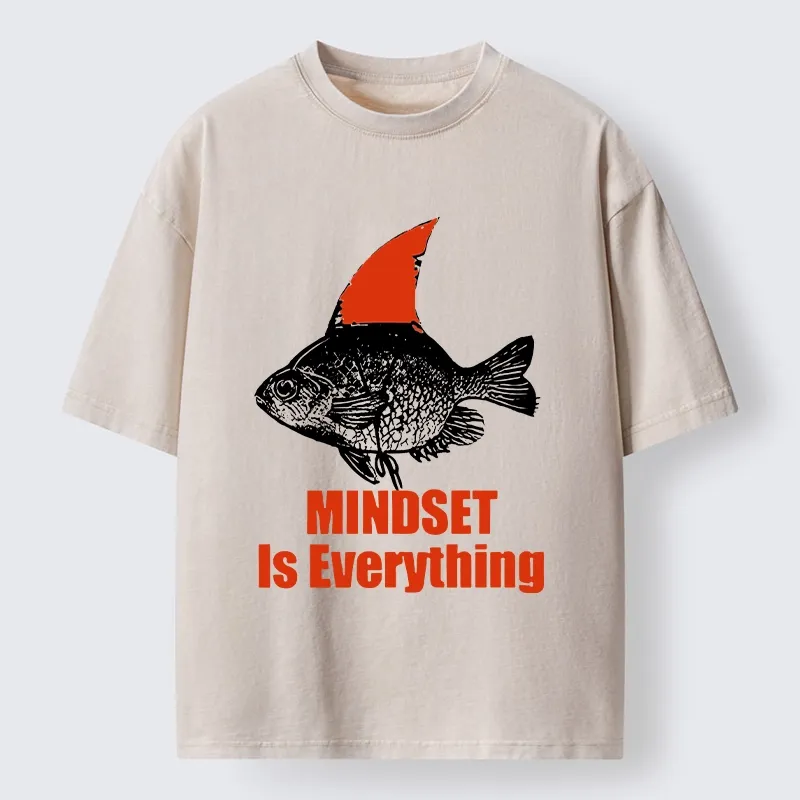 Tokyo-Tiger Funny Be The Shark You Want To Be Washed T-Shirt