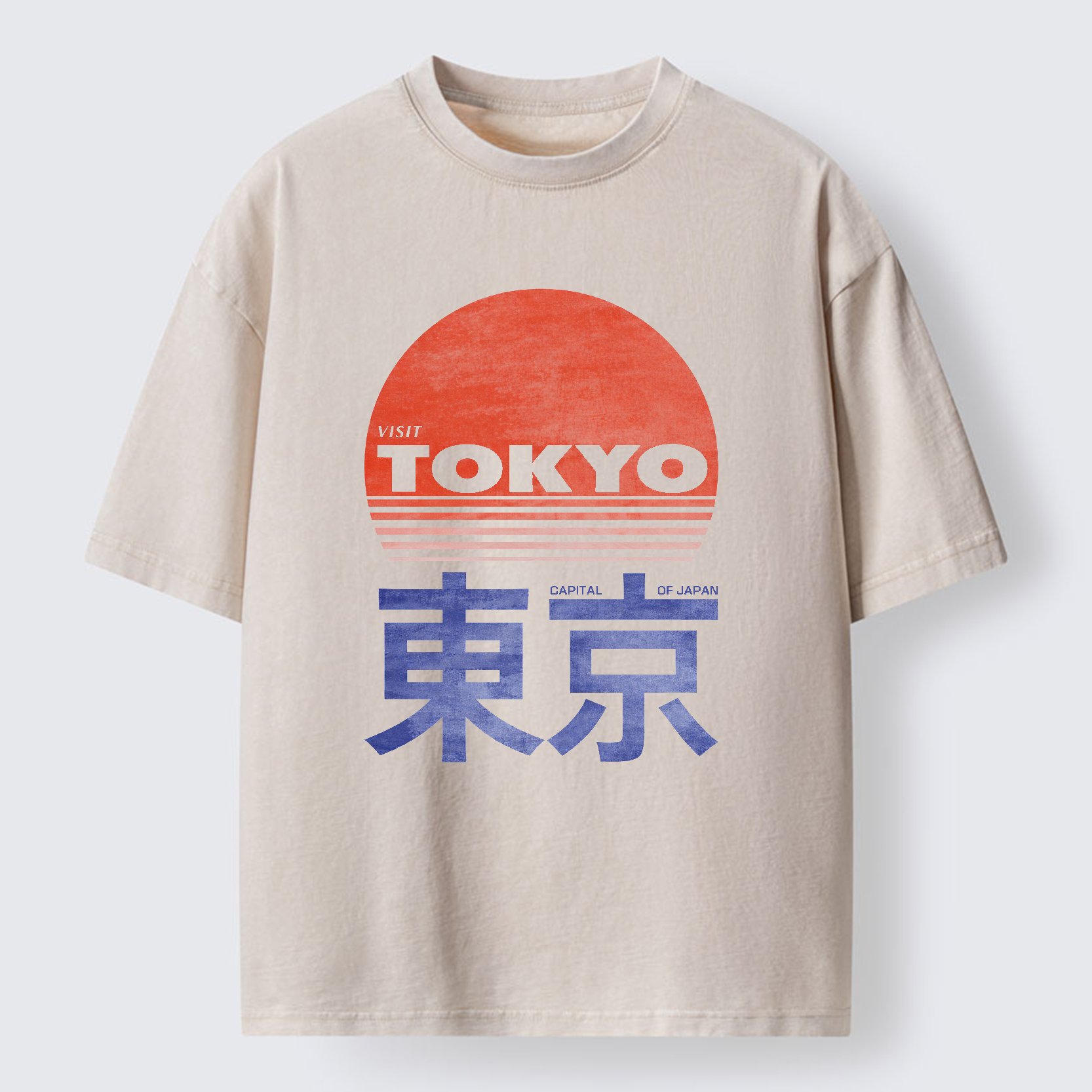 Tokyo-Tiger City Of The Rising Sun Washed T-Shirt