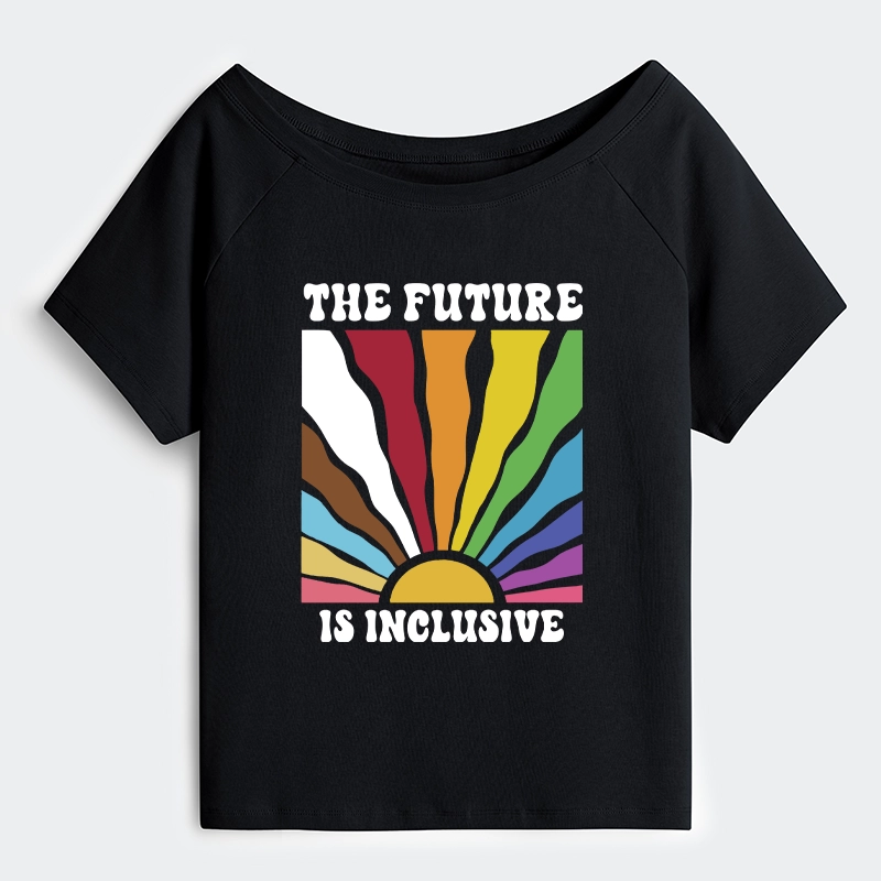 Tokyo-Tiger Pride Future Is Inclusive Off Shoulder T-Shirt