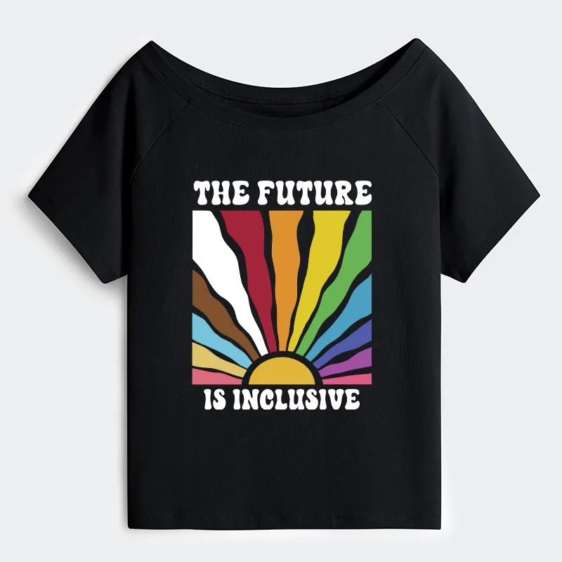 Tokyo-Tiger Pride Future Is Inclusive Off Shoulder T-Shirt