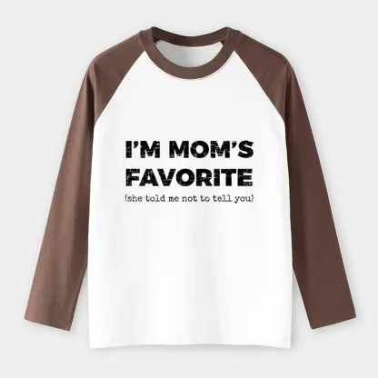 Tokyo-Tiger Mother's Day Jokes Raglan Long Sleeve T-shirt