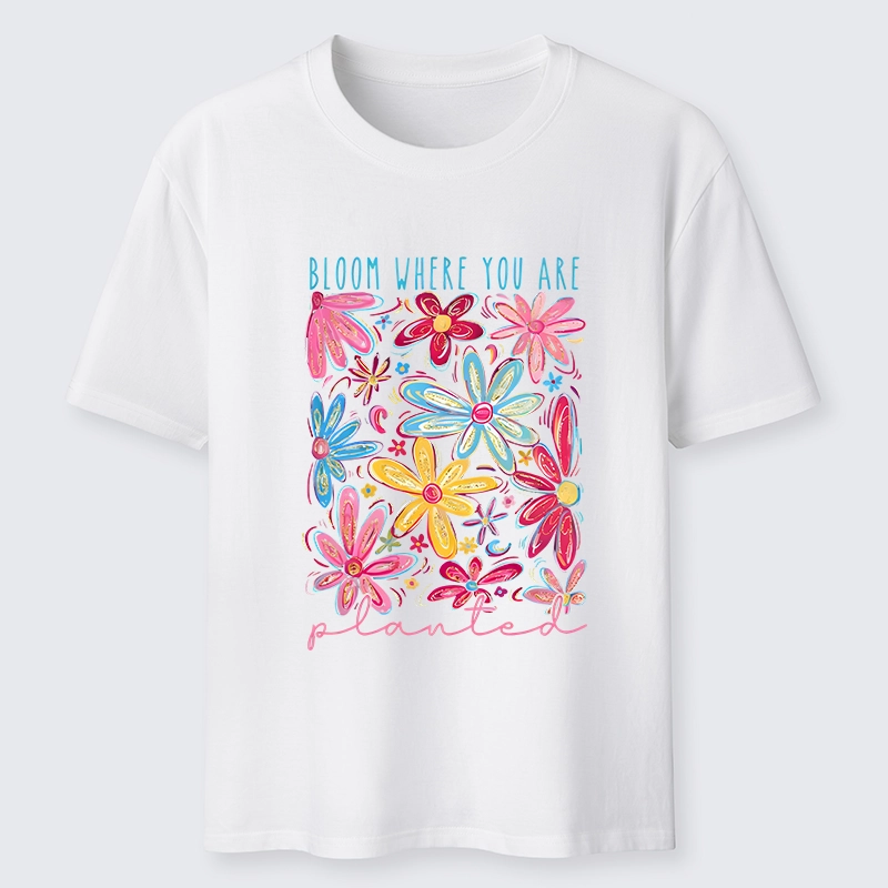 Tokyo-Tiger Positive Flower Vibe Classic T-Shirt