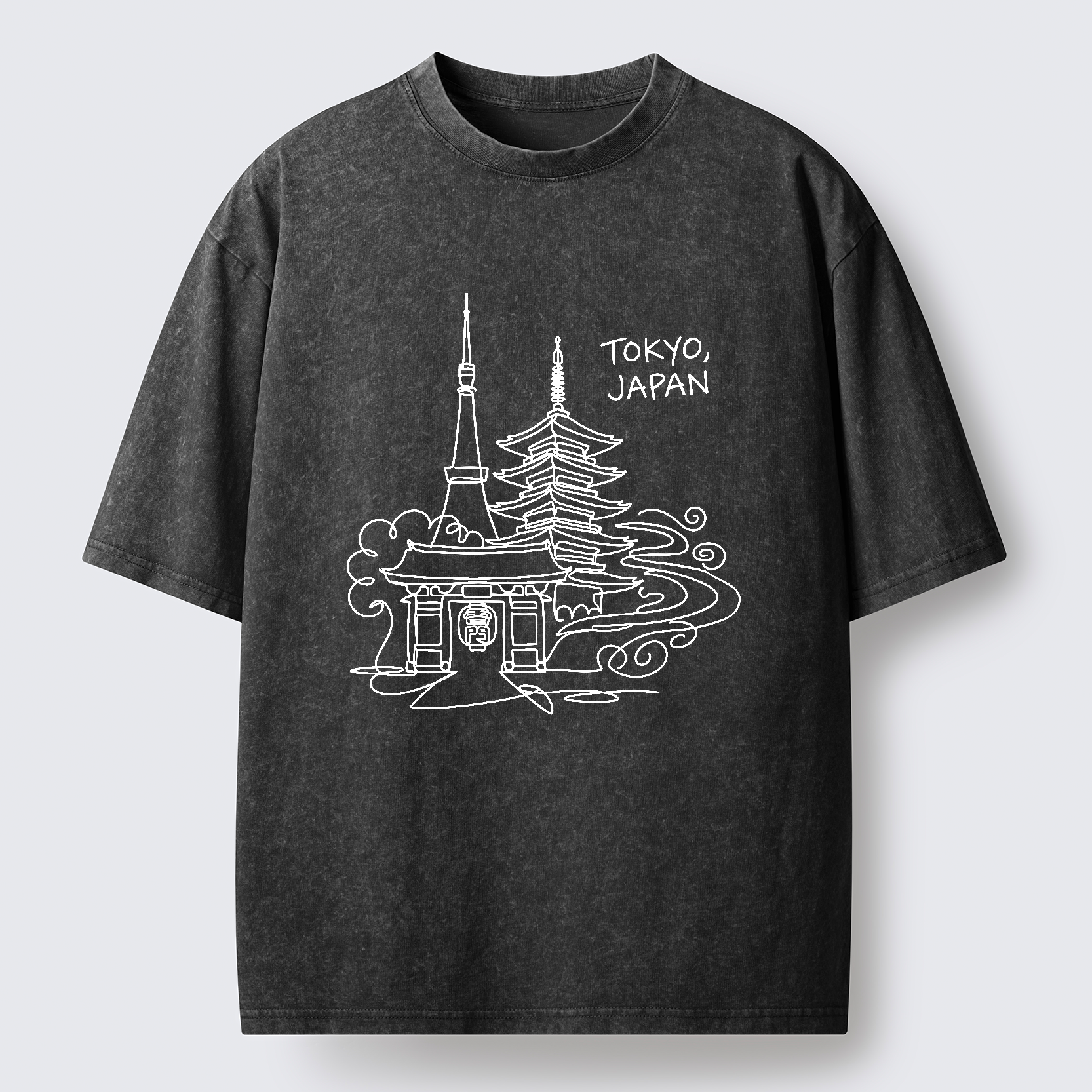 Tokyo-Tiger Tokyo Line Washed T-Shirt