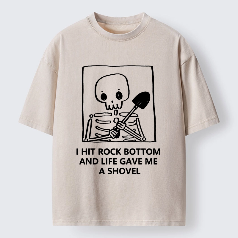 Tokyo-Tiger Relatable Skeleton Life Meme Washed T-Shirt