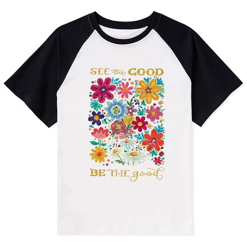 Tokyo-Tiger Flower：See The Good Be The Good Raglan T-shirt