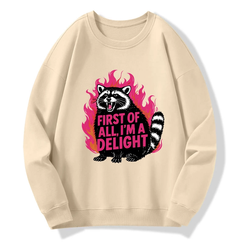 Tokyo-Tiger Angry Raccoon Funny Classic Sweatshirt