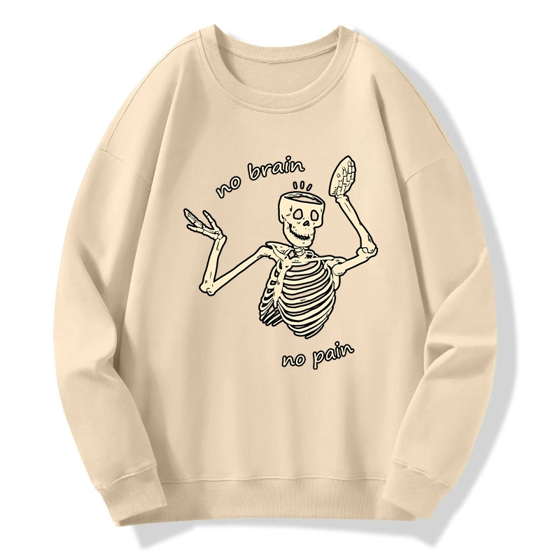 Tokyo-Tiger Skeletons Feel No Pain Classic Sweatshirt