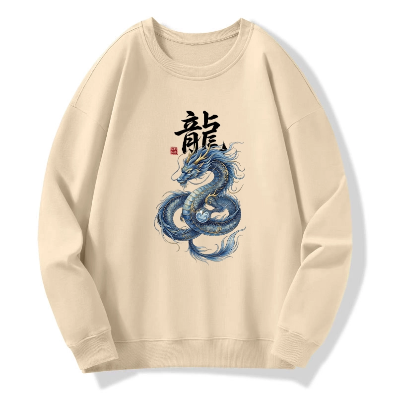 Tokyo-Tiger Mythic Blue Dragon Classic Sweatshirt