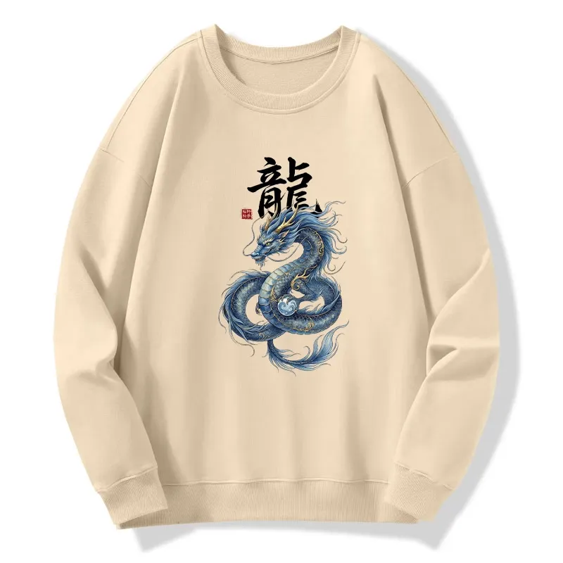 Tokyo-Tiger Mythic Blue Dragon Classic Sweatshirt