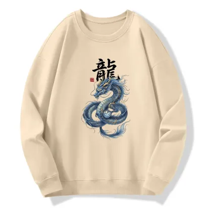 Tokyo-Tiger Mythic Blue Dragon Classic Sweatshirt