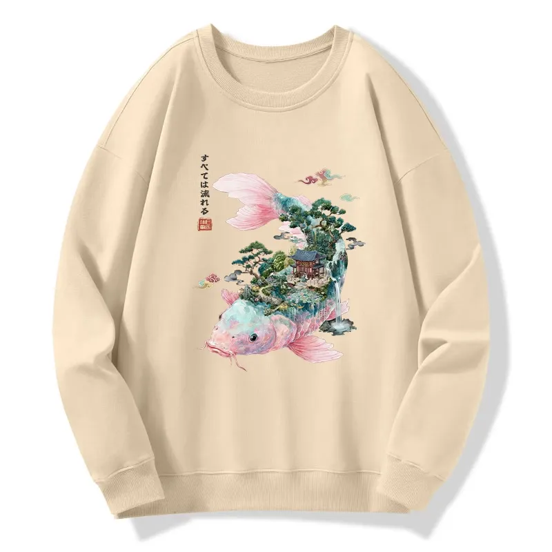 Tokyo-Tiger Journey Of The Flowing Koi Classic Sweatshirt