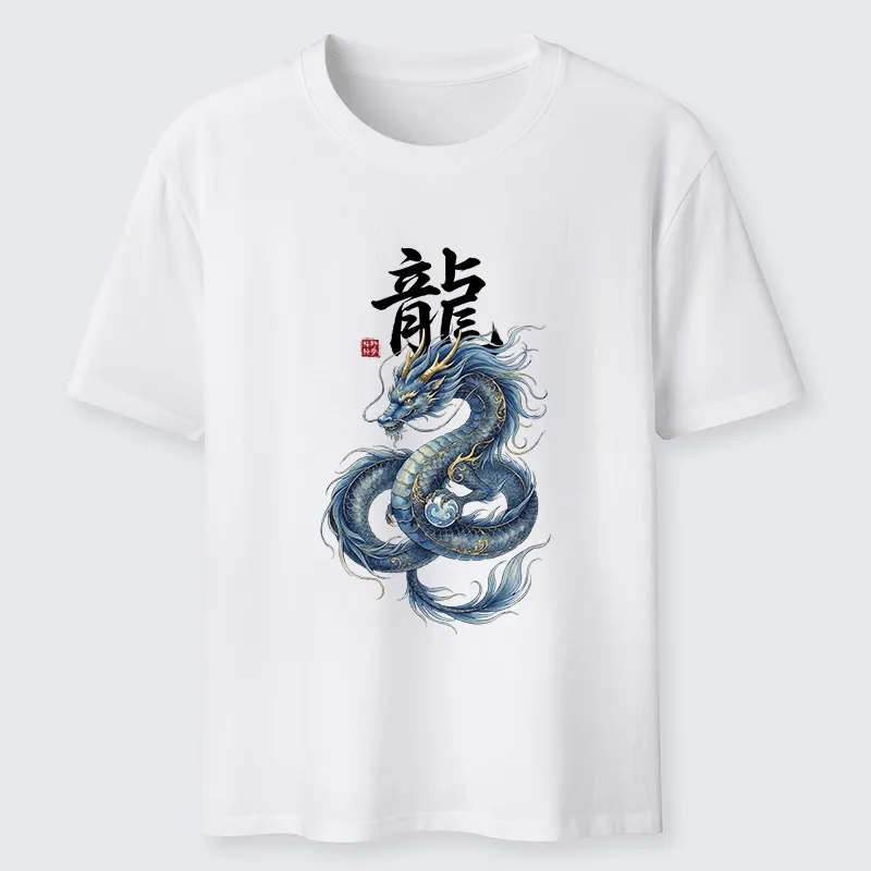 Tokyo-Tiger Mythic Blue Dragon Classic T-Shirt Sale