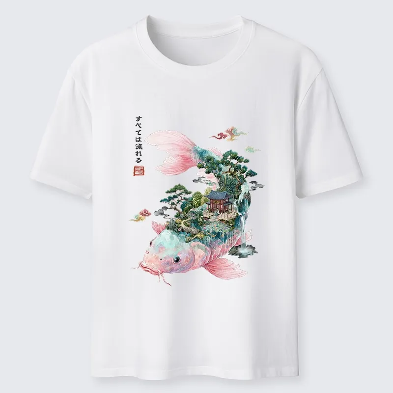 Tokyo-Tiger Journey Of The Flowing Koi Classic T-Shirt