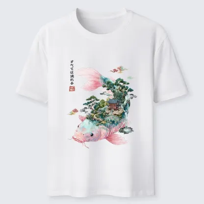 Tokyo-Tiger Journey Of The Flowing Koi Classic T-Shirt