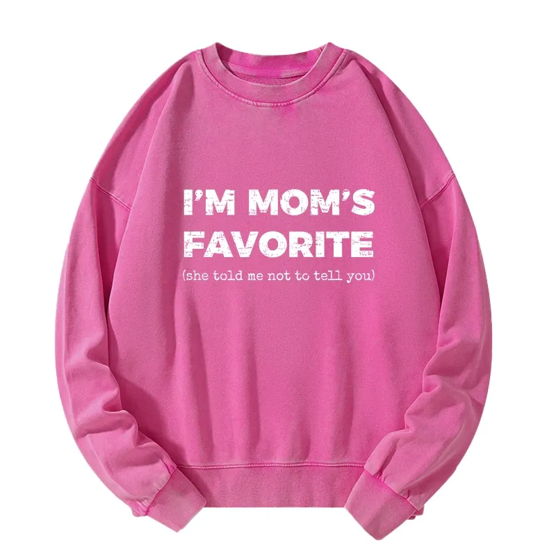 Tokyo-Tiger Mother's Day Jokes Washed Sweatshirt