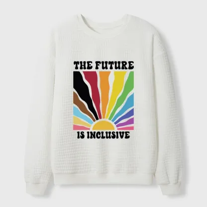 Tokyo-Tiger Pride Future Is Inclusive Waffle Sweatshirt