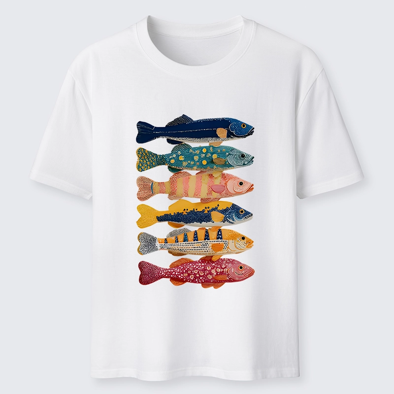 Tokyo-Tiger Colorful Fish Art Collection Classic T-Shirt
