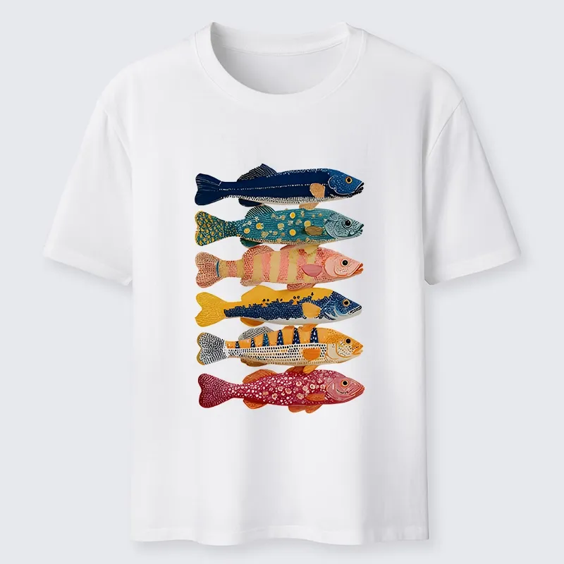 Tokyo-Tiger Colorful Fish Art Collection Classic T-Shirt Sale