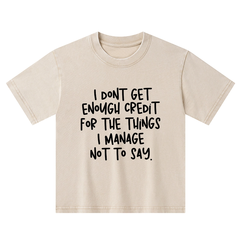 Tokyo-Tiger Saying No Is A Superpower Kids Washed T-Shirt