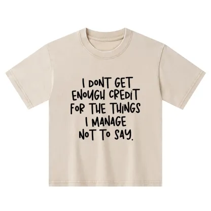 Tokyo-Tiger Saying No Is A Superpower Kids Washed T-Shirt