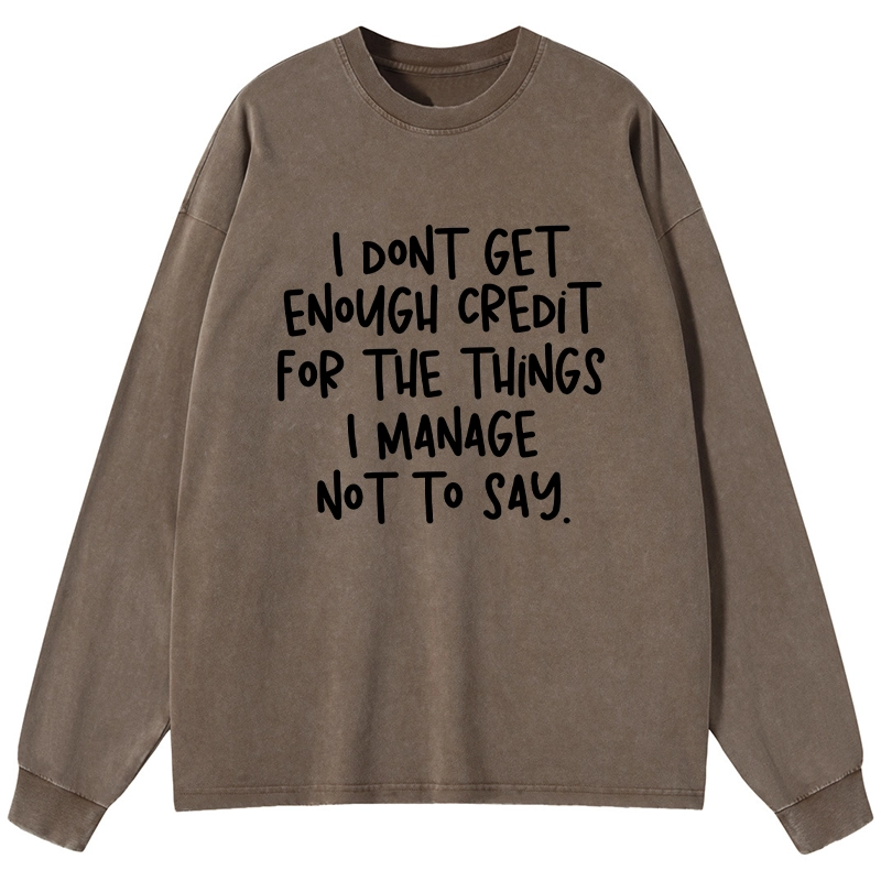 Tokyo-Tiger Saying No Is A Superpower Washed Long Sleeve T-Shirt