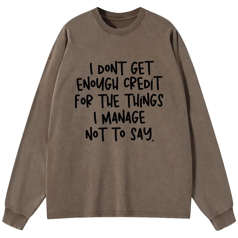 Tokyo-Tiger Saying No Is A Superpower Washed Long Sleeve T-Shirt