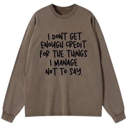 Tokyo-Tiger Saying No Is A Superpower Washed Long Sleeve T-Shirt