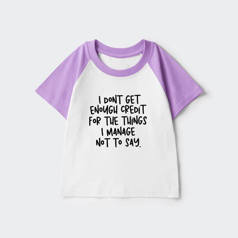 Tokyo-Tiger Saying No Is A Superpower Kids Raglan T-shirt