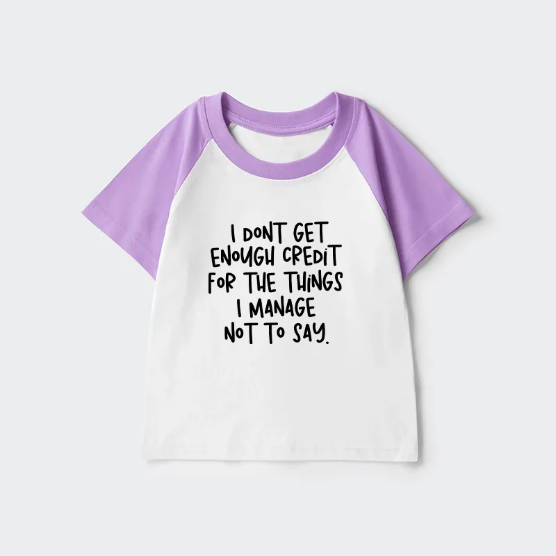 Tokyo-Tiger Saying No Is A Superpower Kids Raglan T-shirt