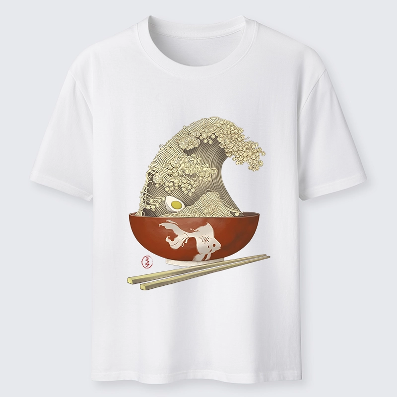 Tokyo-Tiger Kanagawa Noodle Wave Food Art Classic T-Shirt