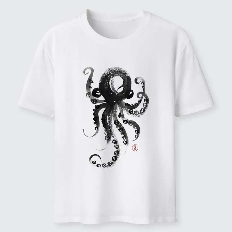 Tokyo-Tiger Japanese Ink Octopus Art Classic T-Shirt Sale