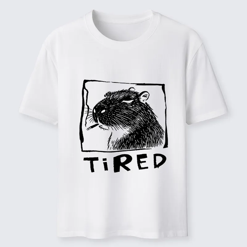 Tokyo-Tiger Tired Life Funny Capybara Art Classic T-Shirt