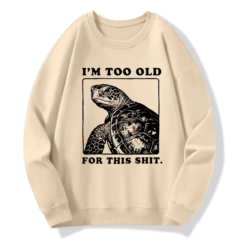 Tokyo-Tiger Turtle I Quit Meme Energy Classic Sweatshirt