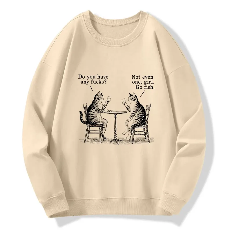 Tokyo-Tiger Cat Poker Night Classic Sweatshirt