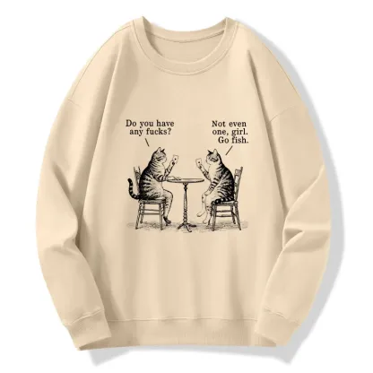 Tokyo-Tiger Cat Poker Night Classic Sweatshirt