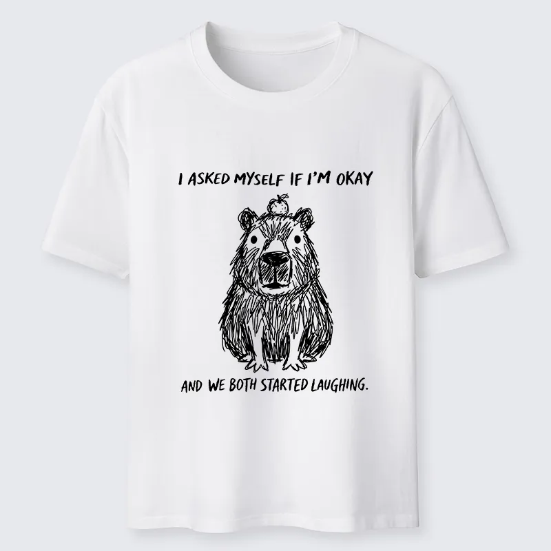 Tokyo-Tiger The Line Capybara：I Asked Myself If I'm Okay Classic T-Shirt Sale